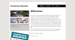 Desktop Screenshot of plastikfreies-bielefeld.de
